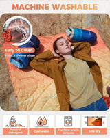 KingCamp Waterdichte lichtgewicht campingdeken - opvouwbare reisdeken voor outdoor, 199 x 145 - Gobi