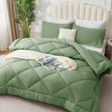 4 Seizoenen dekbed - all-seasons- quilt 300 gsm microvezel - Diverse maten - Groen, WAVVE