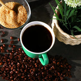 6 x Koffiebekers met Handvat - Set van Herbruikbare Plastic Drinkbekers in diverse kleuren&nbsp; - 350 ml - Groen/Geel/Roze) - com-four®