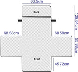 Fauteuilbeschermer Armstoelbeschermer met zakken, 1 Zits - Lichtgrijs - YancLife