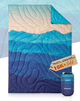 KingCamp Waterdichte lichtgewicht campingdeken - opvouwbare reisdeken voor outdoor, 199 x 145 - Misty