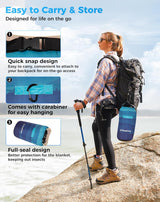 KingCamp Waterdichte lichtgewicht campingdeken - opvouwbare reisdeken voor outdoor, 199 x 145 - Misty