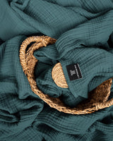Premium Mousseline Sprei – 100% Katoen – Extra Zachte Katoenen Deken als Knuffeldeken, Bedsprei – Warme Woondeken in verschillende maten (Mirage) - LAYNENBURG