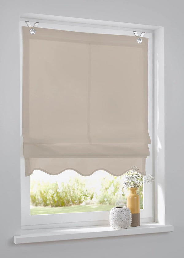 Vouwgordijn 45/60/80/100/120x140cm - Natural - Kutti