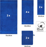 10-delige Premium Handdoekenset - Navy Betz