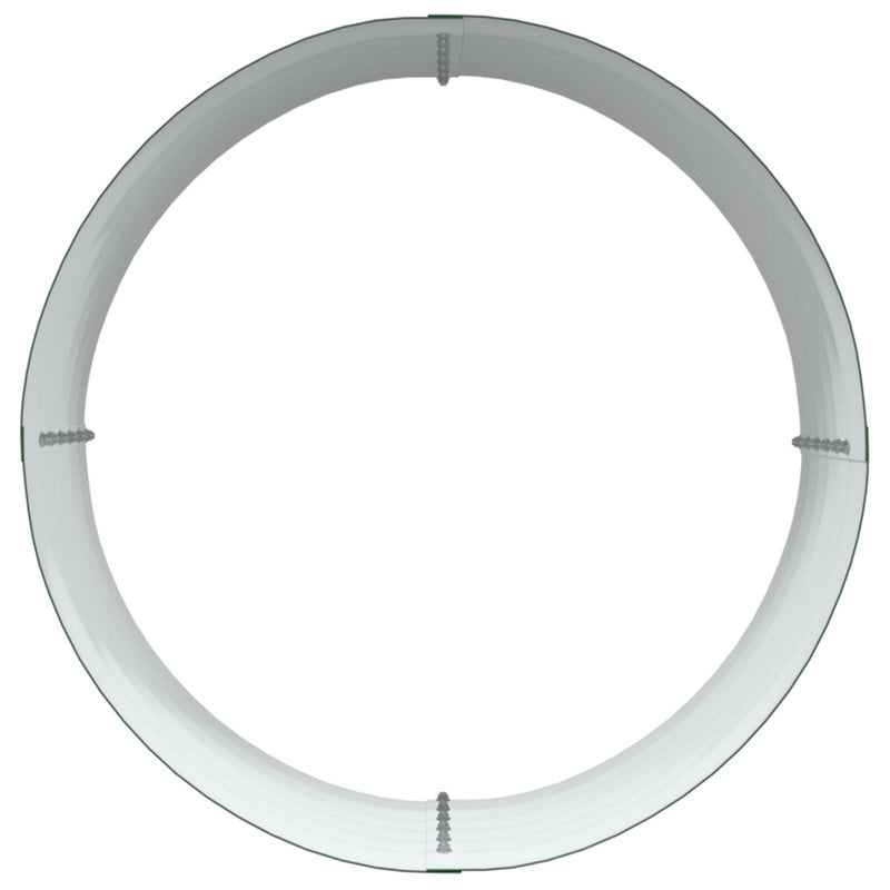 Tuin Verhoogde Bloembak Groen 80X80X44 Cm Gegalvaniseerd Staal