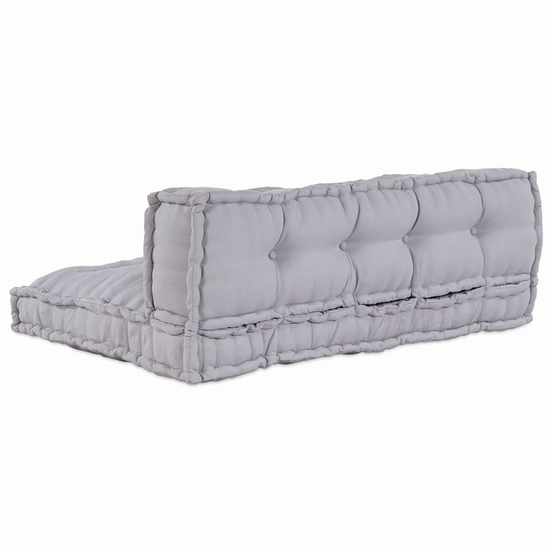 Pallet Sofa Kussen Met Rugsteun Grijs Stof