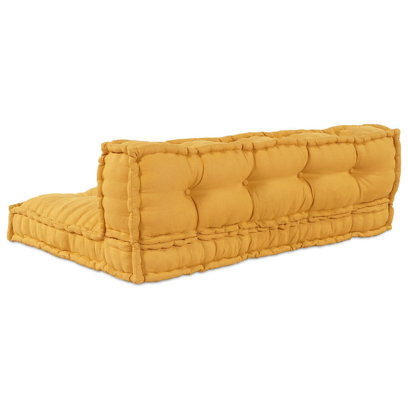 Palletsofa Kussen Met Rugleuning Geel Stof