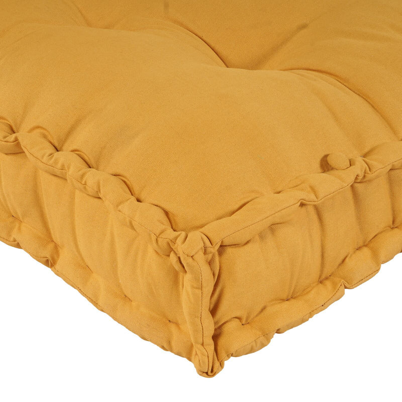 Palletsofa Kussen Met Arm- En Rugsteun Geel Stof