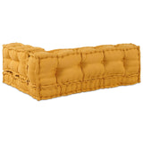 Palletsofa Kussen Met Arm- En Rugsteun Geel Stof