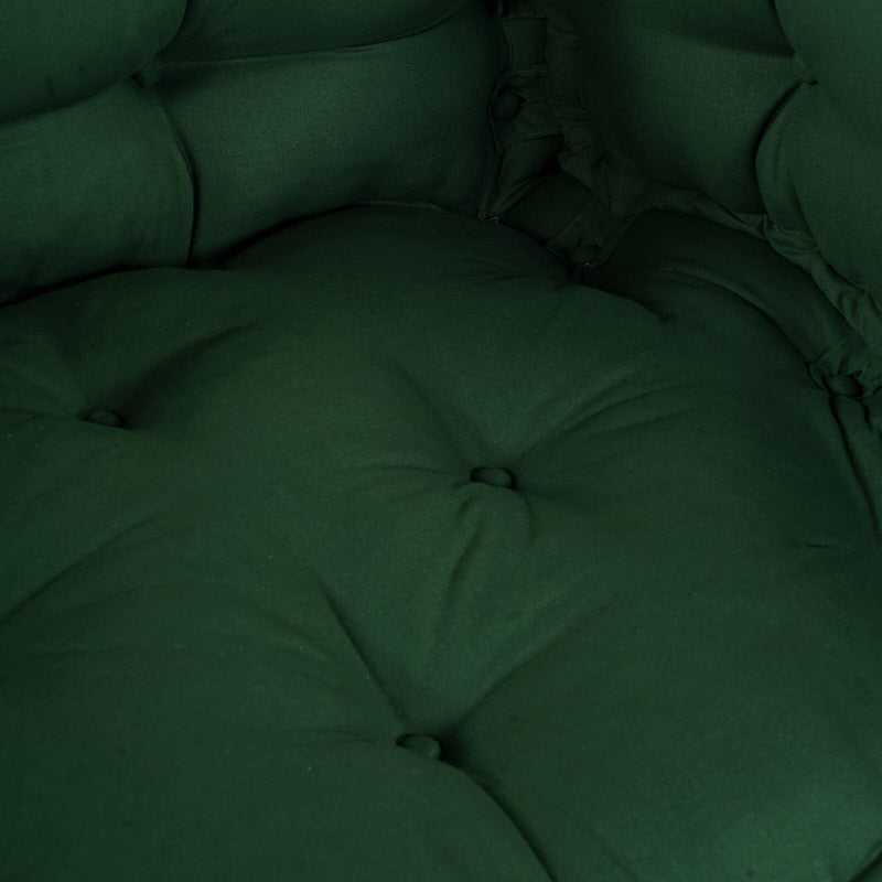 Pallet Sofa Kussen Met Arm- En Rugsteun - Groene Stof