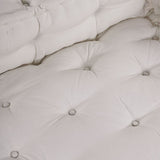 Pallet Sofa Kussen Met Arm- En Rugsteun Crème Stof