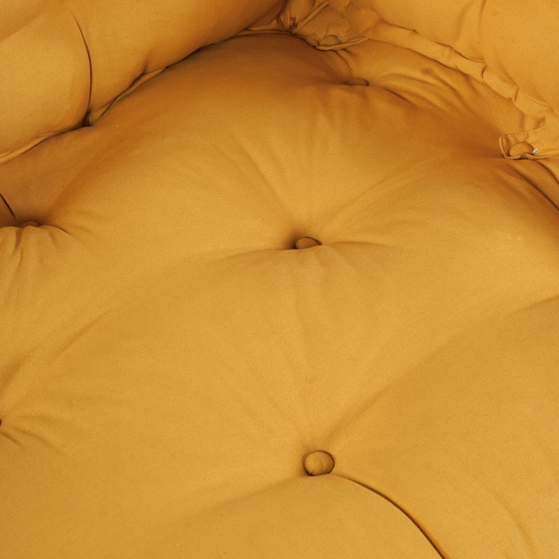 Palletsofa Kussen Met Arm- En Rugsteun Geel Stof