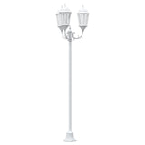 Tuinlampenpaal 3-Lamp E27 Groen 220 Cm Aluminium
