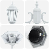 Tuinlamp Wit Aluminium 68 X 20 X 235 Cm Duurzaam Tuinlamp