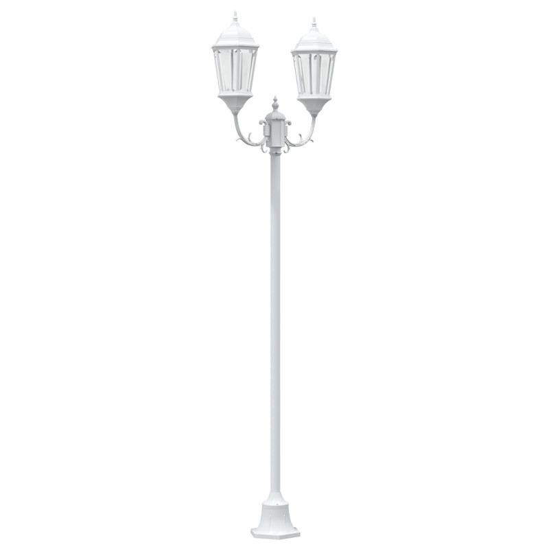 Tuinlampenpaal 3-Lamp E27 Groen 220 Cm Aluminium