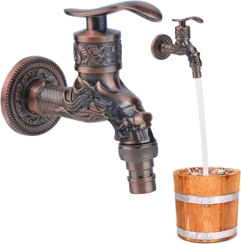 Antieke binnen-/buitenkaan - Vintage draakkraan Nizirioo