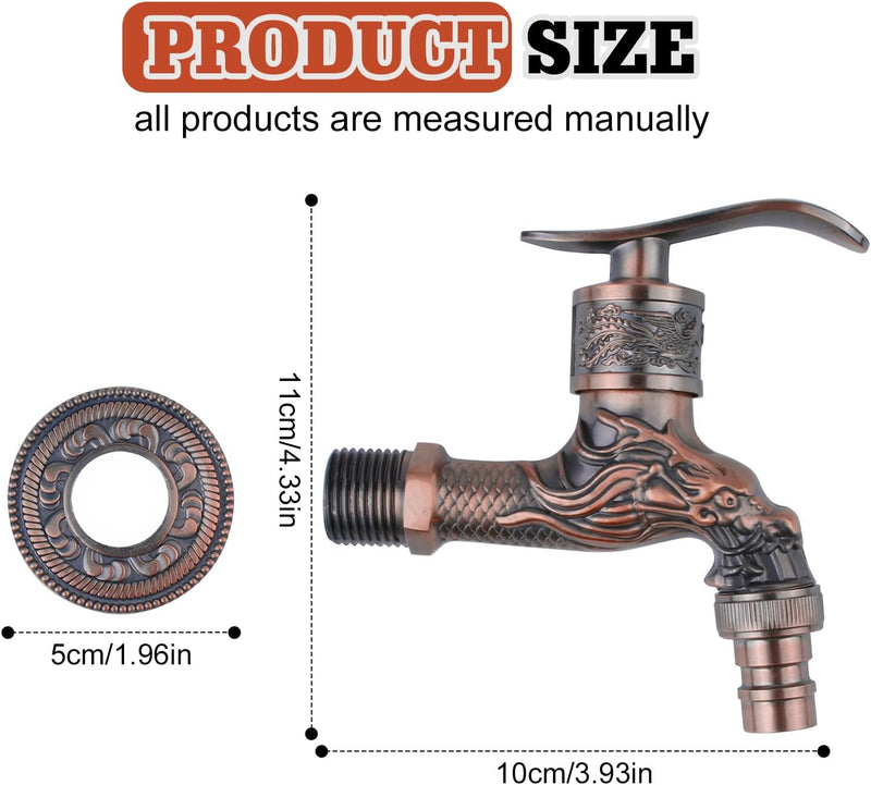 Antieke binnen-/buitenkaan - Vintage draakkraan Nizirioo