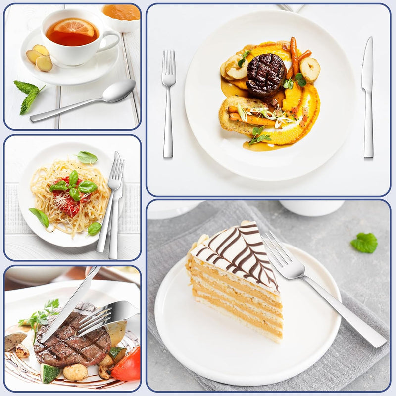 Bestekset voor 6 personen, 36-delige roestvrijstalen bestekset Bastwe