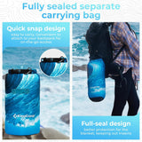 KingCamp Waterdichte lichtgewicht campingdeken - opvouwbare reisdeken voor outdoor, 199 x 145 - Oceaan