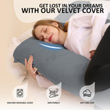 Zwangerschapskussen in U-vorm – zijslaperkussen met hoes – voedingskussen en volledig lichaamskussen 140 x 70 cm - Donkergrijs Chilling Home