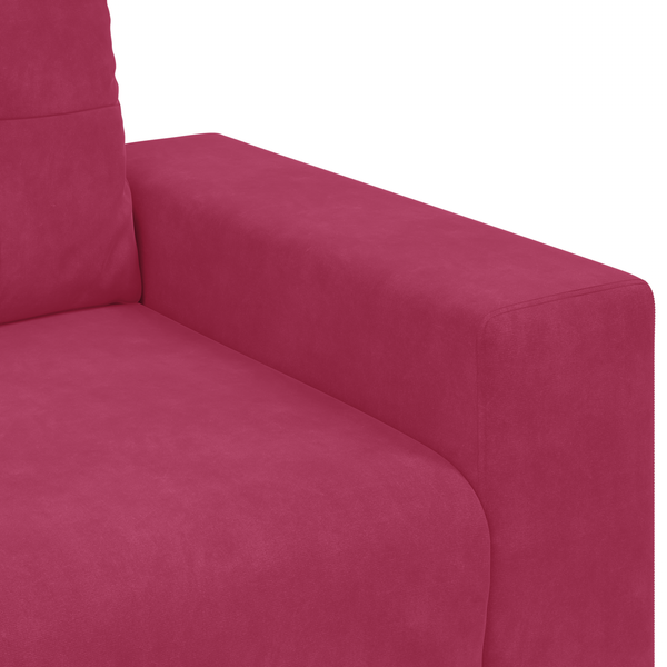 Bankstel Met Kussen 3 Pcs 221 X 78 X 80 Cm Velvet