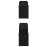 Wandplank 2 Pcs 100 X 15 X 20 Cm Bewerkt Hout