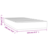 Pocketveringmatras 120X190X20 Cm Stof