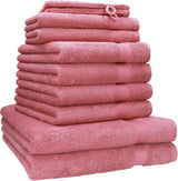 10-delige Premium Handdoekenset - Roze Betz