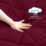 4 Seizoenen dekbed - all-seasons- quilt 300 gsm microvezel - Diverse maten - Bordeaux, WAVVE