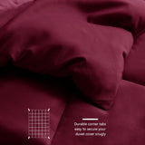 4 Seizoenen dekbed - all-seasons- quilt 300 gsm microvezel - Diverse maten - Bordeaux, WAVVE