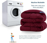 4 Seizoenen dekbed - all-seasons- quilt 300 gsm microvezel - Diverse maten - Bordeaux, WAVVE
