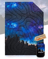 KingCamp Waterdichte lichtgewicht campingdeken - opvouwbare reisdeken voor outdoor, 199 x 145 - Sterren