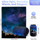 KingCamp Waterdichte lichtgewicht campingdeken - opvouwbare reisdeken voor outdoor, 199 x 145 - Sterren