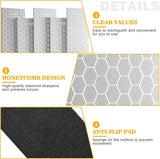 Diamant-slijpsteen set van 5 diamant messenslijpers 200/400/600/1000/2000# - inclusief honingraatstructuur en antislipmat Mumjooyi
