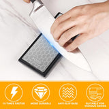 Diamant-slijpsteen set van 5 diamant messenslijpers 200/400/600/1000/2000# - inclusief honingraatstructuur en antislipmat Mumjooyi