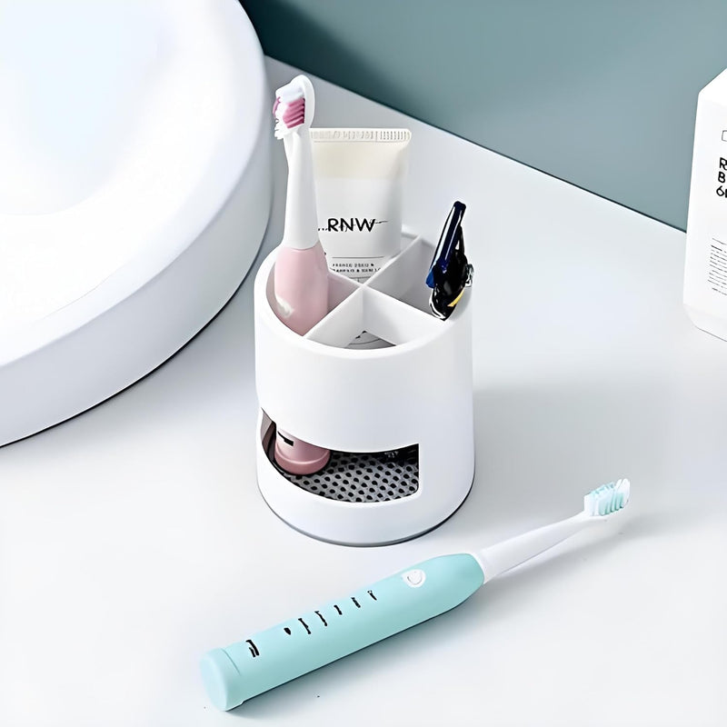 Tandenborstelhouder, Tandpastastandaard - Multifunctionele Organizer voor Badkamer en Keuken  - Wit, JIOUHM