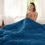 4 Seizoenen dekbed - all-seasons- quilt 300 gsm microvezel - Diverse maten - Blauw, WAVVE
