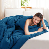 4 Seizoenen dekbed - all-seasons- quilt 300 gsm microvezel - Diverse maten - Blauw, WAVVE
