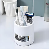 Tandenborstelhouder, Tandpastastandaard - Multifunctionele Organizer voor Badkamer en Keuken  - Wit, JIOUHM