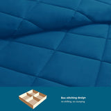 4 Seizoenen dekbed - all-seasons- quilt 300 gsm microvezel - Diverse maten - Blauw, WAVVE
