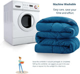 4 Seizoenen dekbed - all-seasons- quilt 300 gsm microvezel - Diverse maten - Blauw, WAVVE