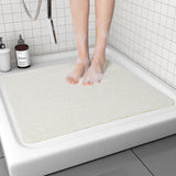 Douchemat antislip en wasbaar - Zachte comfortabele douchemat - schimmelwerend & sneldrogend - Diverse maten, Wit - Mavicen
