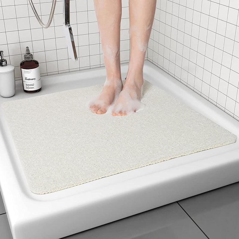 Douchemat antislip en wasbaar - Zachte comfortabele douchemat - schimmelwerend & sneldrogend - Diverse maten, Wit - Mavicen