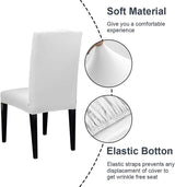 Elastische Stoelhoezen – Wit Dioxide