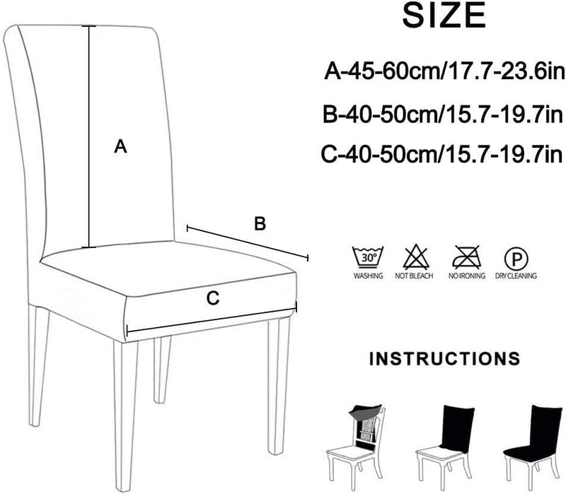 Elastische Stoelhoezen – Wit Dioxide