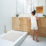 Douchemat antislip en wasbaar - Zachte comfortabele douchemat - schimmelwerend & sneldrogend - Diverse maten, Wit - Mavicen