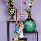 Candle Holder - Peacock Multi - ↑ 29 Cm