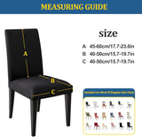 Elastische Stoelhoezen – Zwart Dioxide