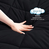 4 Seizoenen dekbed - all-seasons- quilt 300 gsm microvezel - Diverse maten - Zwart, WAVVE